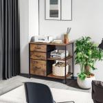 Devise 3-Drawer Rolling File Cabinet with Shelf