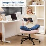 DUMOS Pink Criss Cross Rolling Chair for Home