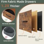 3-Drawer File Cabinet with Charging Station
