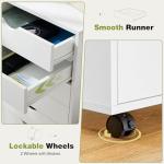 5 Drawer Mobile Storage Chest with Wheels