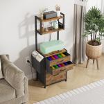 3-Drawer File Cabinet with Charging Station