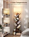 6-Tier Tree Bookshelf with Light and Storage
