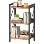 3-Tier Industrial Bookshelf with Metal Frame