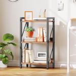 3-Tier Industrial Bookshelf with Metal Frame