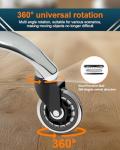 Office Chair Replacement Rubber Wheels - 5 Pack
