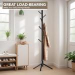 Hupmad Adjustable Wooden Tree Coat Rack Stand