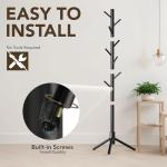 Hupmad Adjustable Wooden Tree Coat Rack Stand