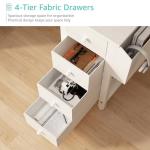 White L-Shaped Computer Desk with Storage & Power Outlet