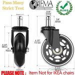 HOSALI Heavy-Duty Office Chair Replacement Wheels Set