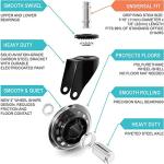 HOSALI Heavy-Duty Office Chair Replacement Wheels Set
