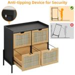 Lateral 4 Drawer File Cabinet for Home Office