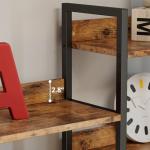 Triple Wide 5-Tier Industrial Metal Bookshelf