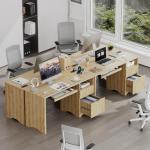 Bestier 55-Inch Modern Computer Desk with Outlet