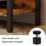 Triple Wide 5-Tier Industrial Metal Bookshelf