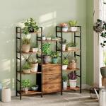 Triple Bookshelf with 3 Drawers & 10 Displays