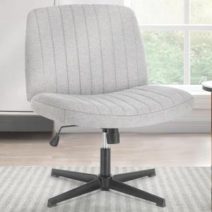 Modern Adjustable Armless Desk Chair - Grey