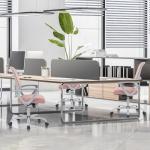 Ergonomic Pink Office Chair with Lumbar Support