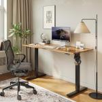 Height Adjustable Electric Standing Desk, Rustic Brown