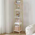 Hzuaneri 5-Tier Corner Ladder Shelf with Hooks