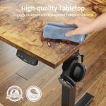 Height Adjustable Electric Standing Desk, Rustic Brown