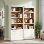Tribesigns 5-Shelf Tall Bookcase with Drawer