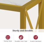 Tajsoon 41.8” Gold & White Console Table