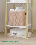 Hzuaneri 5-Tier Corner Ladder Shelf with Hooks
