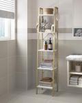 Hzuaneri 5-Tier Corner Ladder Shelf with Hooks