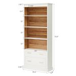 Tribesigns 5-Shelf Tall Bookcase with Drawer