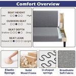 Grey Mini Armless Loveseat Sofa with USB Port