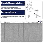 Grey Mini Armless Loveseat Sofa with USB Port
