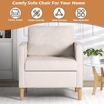 Mid Century Modern Upholstered Accent Chairs - Set of 2