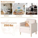 Mid Century Modern Upholstered Accent Chairs - Set of 2