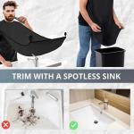 1/2PCS Male Shaving Aprons Creative Wall Mirror Suction Haircut Wrap Cape Home Salon Moustache Beard Shaving Apron Cleaning Bib