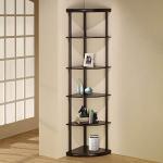 Coaster Home Furnishings - Bonwick - Engineered Wood - 72-Inch 5-Tier Candner Bookshelf with Transitional Style and Open Shelf with Tip-Over Restraint - Bedroom & Home Office - Cappuccino - 800279
