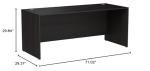 Bush Furniture Studio C Office Desk, Computer Table for Home or Professional Workspace, 72W, Storm Gray