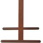 Oakestry Walnut Wood Valet Stand Freestanding Clothes Organizer with Tray Hanger Trouser Bar Space-Saving Suit Rack for Bedroom Entryway Office Durable Stylish Coat Stand for Men’s Wardrobe Storage