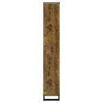 Coaster Home Furnishings - Delwin - Wood and Metal - 6-Shelf Bookshelf with 10-Storage Cubes - Farmhouse - Living Room and Home Office - 71-Inch - Rustic Nutmeg - 801236