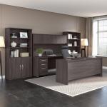 Bush Furniture Studio C Office Desk, Computer Table for Home or Professional Workspace, 72W, Storm Gray