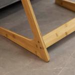 Forevich Tv Tray Table End Couch Table Snack Desk Sofa Side Table Office Furniture Z Shape Natural