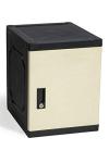 Jink Storage Cabinet Lock Box - Large Lockable Storage Box - Lockers for Home, Office, Dorm or School (White)