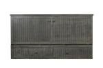 Mega Solutions Murphybedz Tuscany Murphy Cabinet Chest Bed with Charging Station 6 Inch, King (Galaxy Grey)