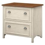 Bush Furniture Fairview 2 Drawer Lateral File Cabinet, Home Office Storage for Letter, Legal, and A4-Size Documents, 32W, Antique White