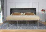 Mega Solutions Murphybedz Tuscany Murphy Cabinet Chest Bed with Charging Station 6 Inch, King (Galaxy Grey)