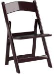 Flash Furniture Hercules Series Folding Chair - Red Mahogany Resin – 2 Pack 800LB Weight Capacity Comfortable Event Chair - Light Weight Folding Chair