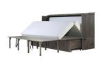 Mega Solutions Murphybedz Tuscany Murphy Cabinet Chest Bed with Charging Station 6 Inch, King (Galaxy Grey)