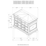 Coaster Home Furnishings - Hartshill - Oak Veneer & Wood - 5-Drawer File Cabinet with Felt-Lined Top Drawers and Bronze Hardware - Home Office - Burnished Oak - 881284