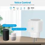 Tuya WiFi Smart Plug EU 20A Smart Socket Without Power Monitor Timing Voice Control Works Whit Alexa Google Home Alice