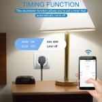 Tuya WiFi Smart Plug EU 20A Smart Socket Without Power Monitor Timing Voice Control Works Whit Alexa Google Home Alice