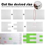 70cm*1m 3D Self-adhesive Wall Sticker Imitation Brick Bedroom Home Decor Waterproof Self-adhesive DIY Wallpaper for Living Room